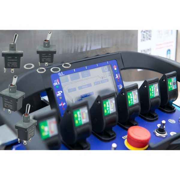 5A High Current Long Life  Waterproof Industrial Toggle Switch For Control Panels