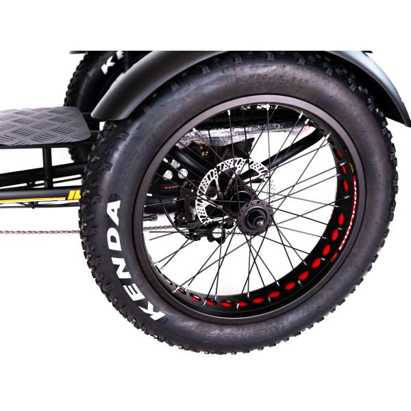 Lightweight Aluminum Frame Electric Tricycle 48V 750W 21AH 50KM/H for Adult Passenger