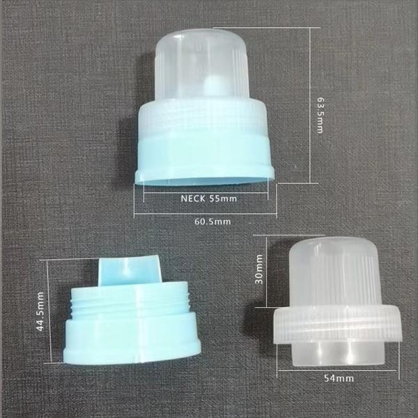 Productos para el hogar tapas de botellas de detergente líquido de plástico para líquido de lavandería