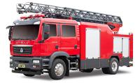 Carro de bombeiros de escada aérea de Sitrak 18m com sistema extinguindo dos CAFS