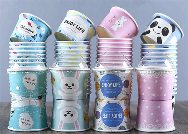 produtos 36oz de papel descartáveis que gravam o revestimento do PE para o gelado afastado
