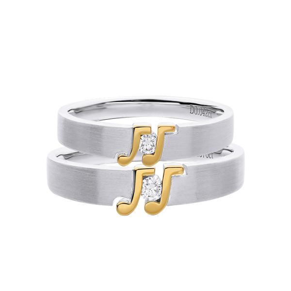 Customized Love Theme OEM 8g Anniversary Couple Rings