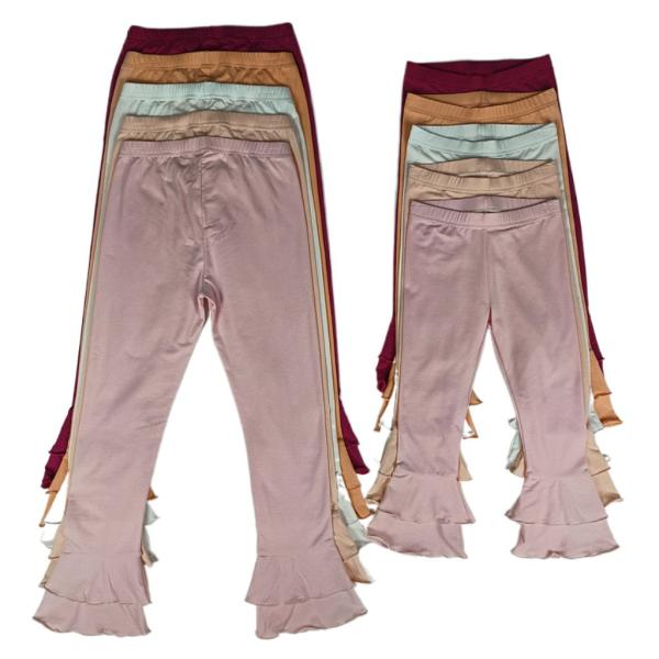 Leggings Girls Style Fashion Kids Customize Little Girls Soft With Ruffle Leggings