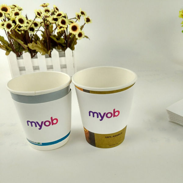 8oz/12oz/16oz Single Wall Paper Cup , Disposable Paper Coffee Cup With Lid And Sleeve