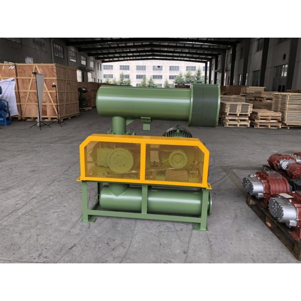 Cast Iron 3 Lobe Roots Blower With Army Green Color , Long Life