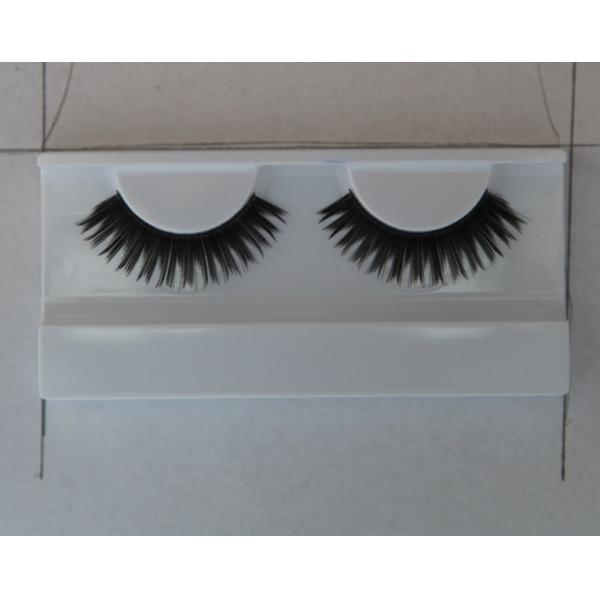 Faux cils semblants naturels faits main quotidiens profondément, cils de lueur