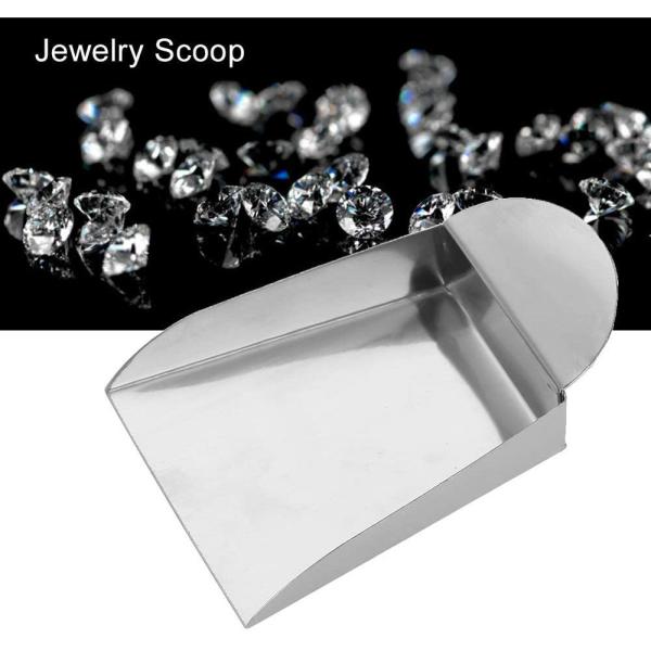 Mini Square Shovel, Gemstone Spade , Jewelry Shovel With Plate Handle