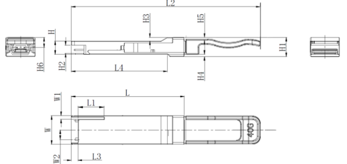 MMF 40G SR4 MPO-12 850nm 150m QSFP+ Optical Transceivers