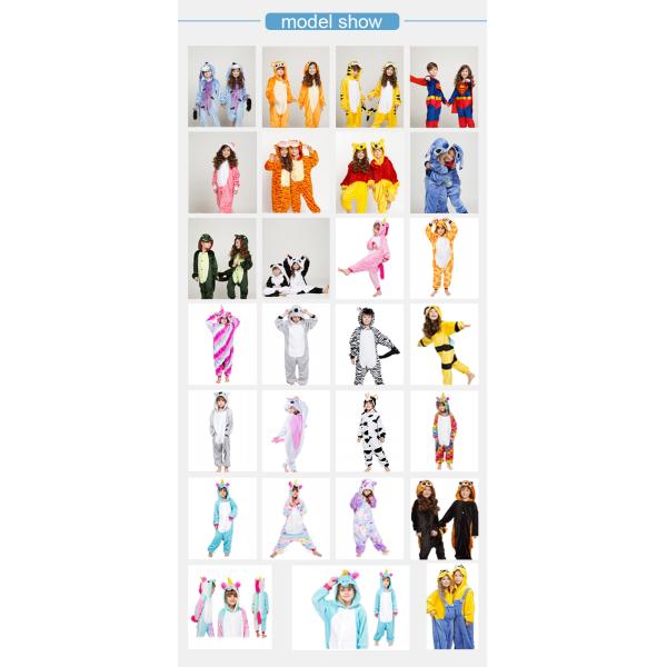 Wholesale Children Unicorn Pajamas Cartoon Cosplay Animal Flannel Kids Onesie Pajamas