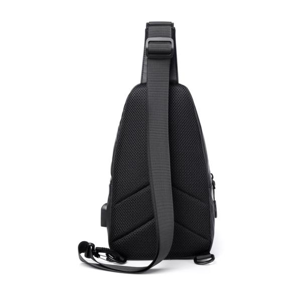 ISO Waterproof Crossbody Sling Bag Mens Sling Chest Bag With USB Charging