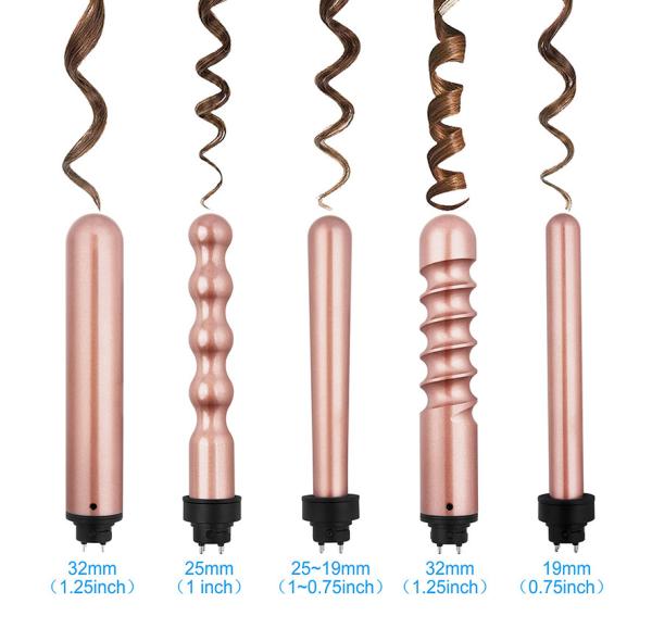 Multi Functional Electric Hair Curler 5 In 1 Tourmaline Ceramic Curling Stick Set
