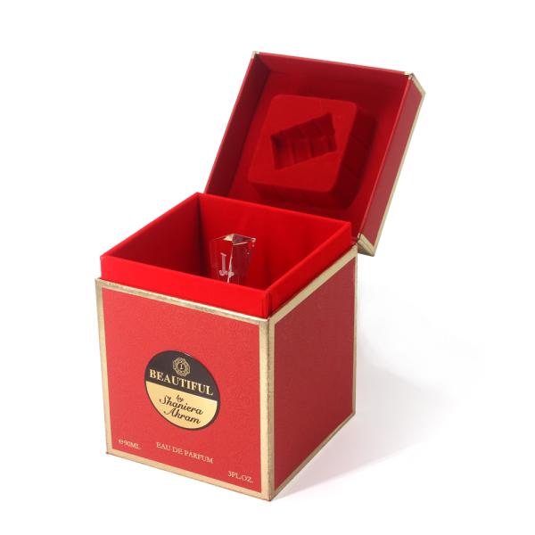 Ladies Elegant Perfume Bottle Eco Friendly Gift Box Packaging Cardboard For Cufflink