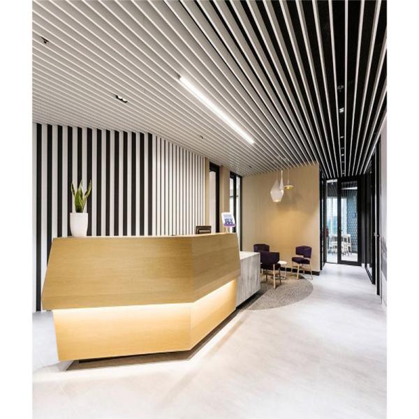 50X100 Baffle Metal Ceiling GI Aluminum U Shaped Acoustic Baffle Ceiling Tiles