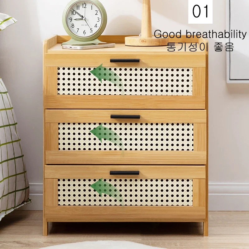 Nightstand Modern End Table with Drawer, Bedside Open Storage for Bedroom