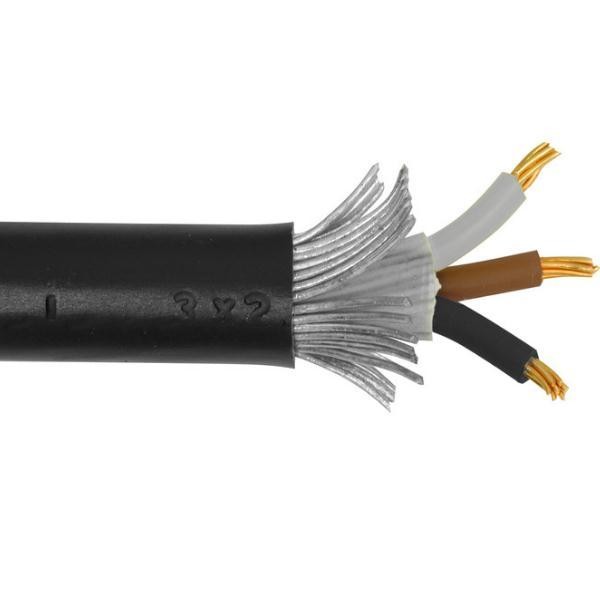 0.6/1KV 5x4mm2 Copper CONDUCTOR SWA steel wire PVC insulated power cable with PE jacket