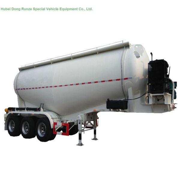 48-60cbm Tri Axle Tank Semi Trailer For Carry Bulk Cement With Carbon Steel Tank