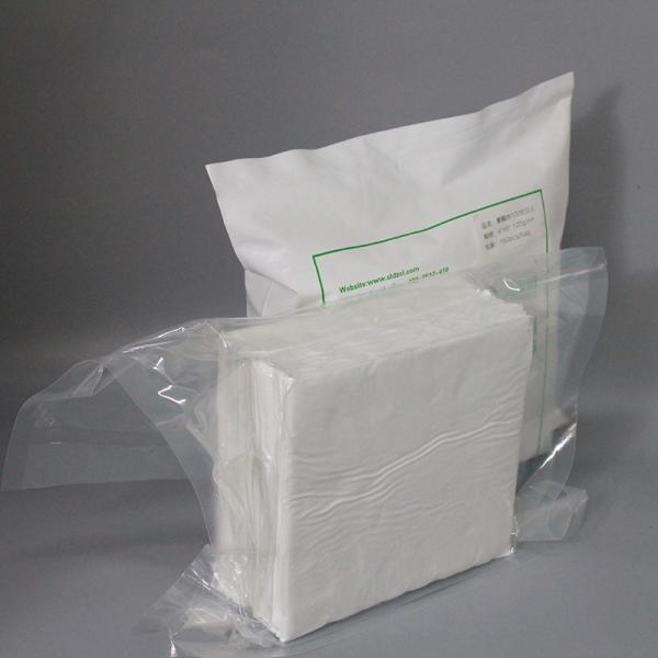 Non Sterile 6 Inch Cleanroom Microfiber Wipes Laser Cut Class 100 Dry Wipes For Cleaning
