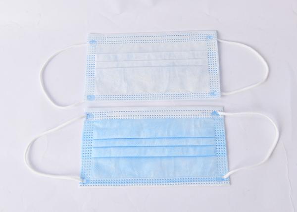 3 Layers Blue Face Mask Surgical Disposable Excellent Bacterial Filtration Properties