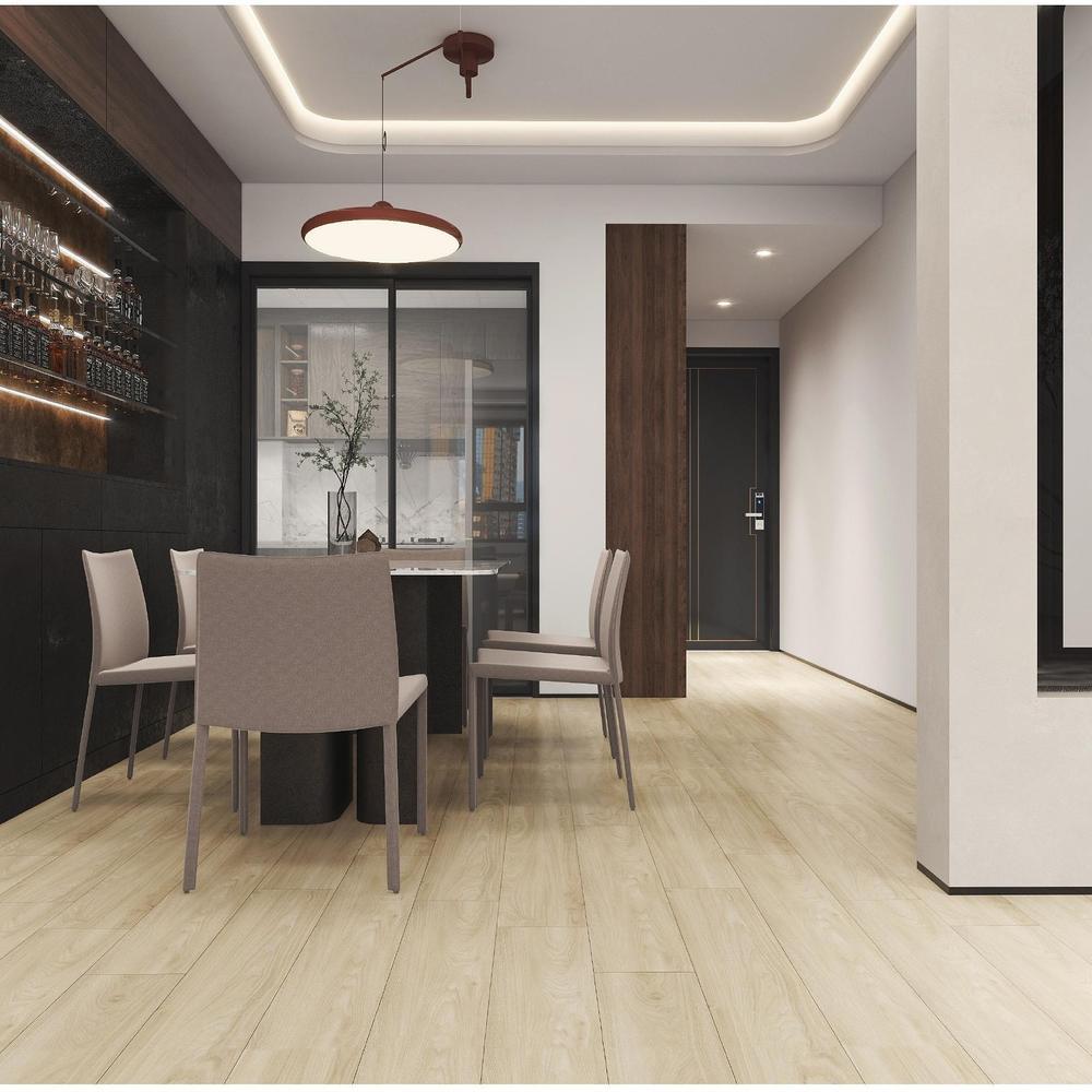 Waterproof SPC Flooring Wood Pattern SPC Rigid Core Flooring Composite Material