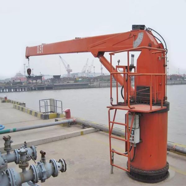 Marine Hydraulic Deck Crane Offshore Stiff Boom Crane Straight Arm Slewing