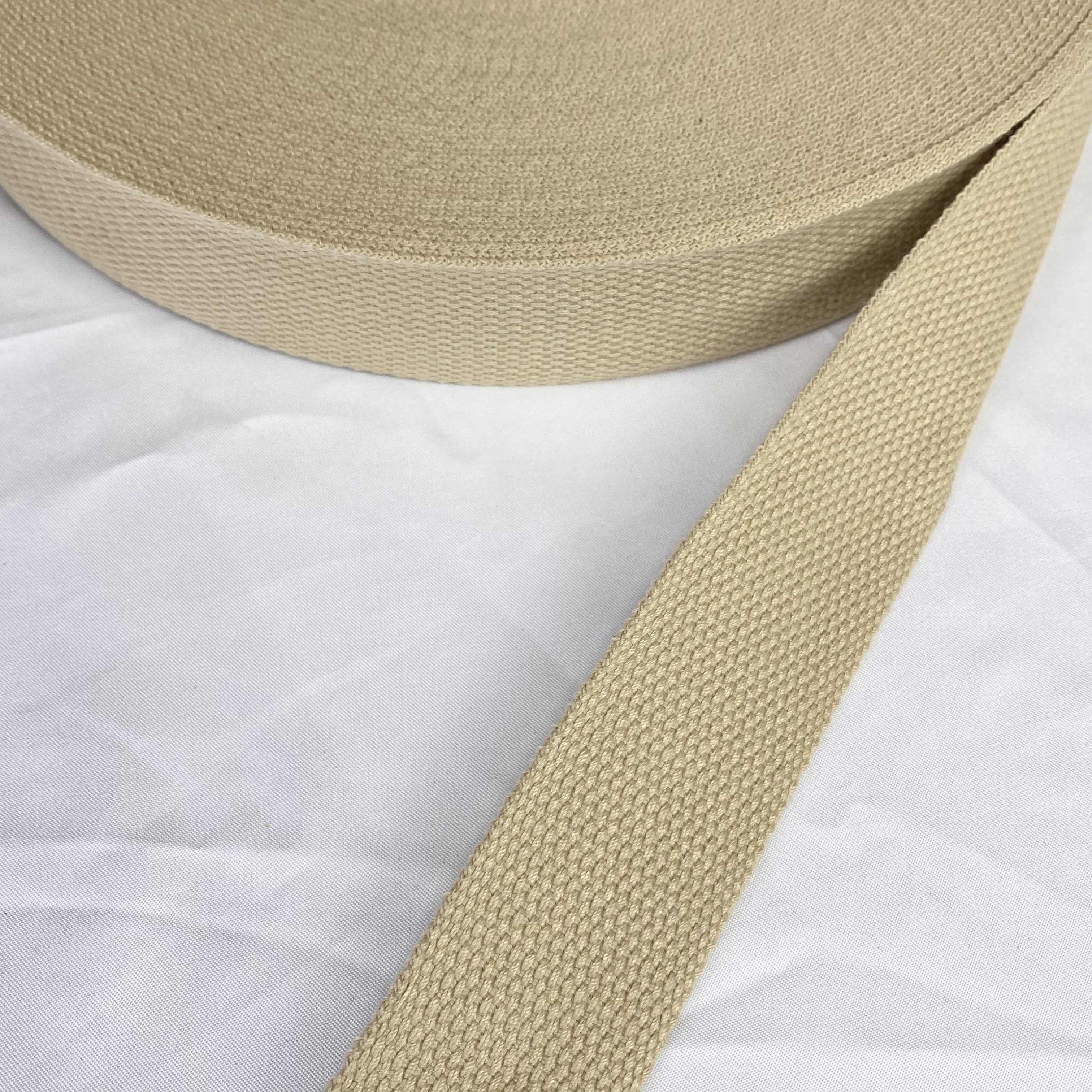 Soft bead Polyester-cotton webbing in a variety of colors Dupont Tote bag strap Textiles