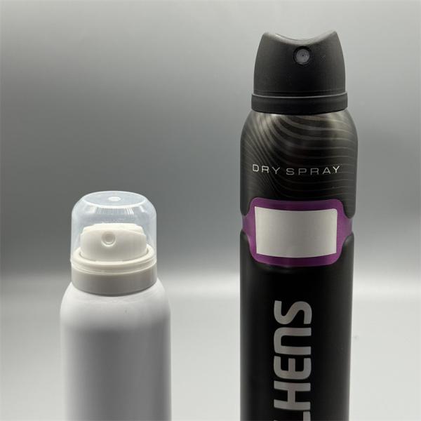 Valve de pulvérisation corporelle de déodorant compact pour les tailles de voyage conformes à la TSA avec un haut-de-boîte anti-fuite et un verrou de 0,5s