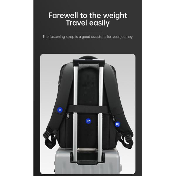 Double Layers Zipper Travel Laptop Backpack Office Computer Bag 35 Litre