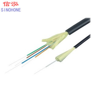 2 4 6 Core Inside Fiber Optic Cable Long Distance Corrosion Resistant Water Blocking