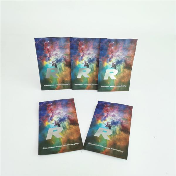 Smell Proof Flat Plastic Pouches Packaging  Sachets For Pills Packaging