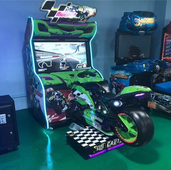 GP Race Bike Simulator Comfortable Realistic Motorcycle Simulator With 42 Monitor