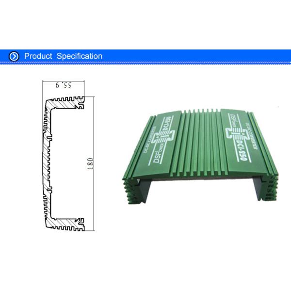 300w Car Aluminium Amplifier Case , T5 Temper Powder Coating Aluminium Profiles