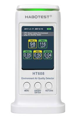 HT608 Indoor Air Quality Detector Gas Tester Enviromental Meter PM2.5 PM10 HCHO TVOC
