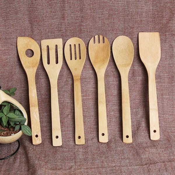 Bamboo Wooden Kitchen Cooking Utensils Set