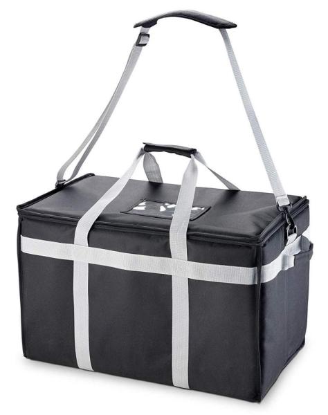 Food Delivery Insulated Food Carrier Bag / Drink Cooler Bag With Adjustable Divider
