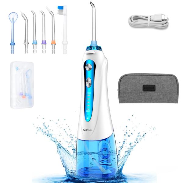 USB Charging Water Jet Flosser 4 Cleaning Modes Waterproof Design 1400 Times/Min