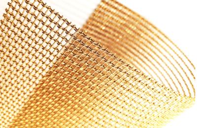 Fio de aço inoxidável Mesh Screen de Mesh Custom Decorative Metal Architectural do cobre