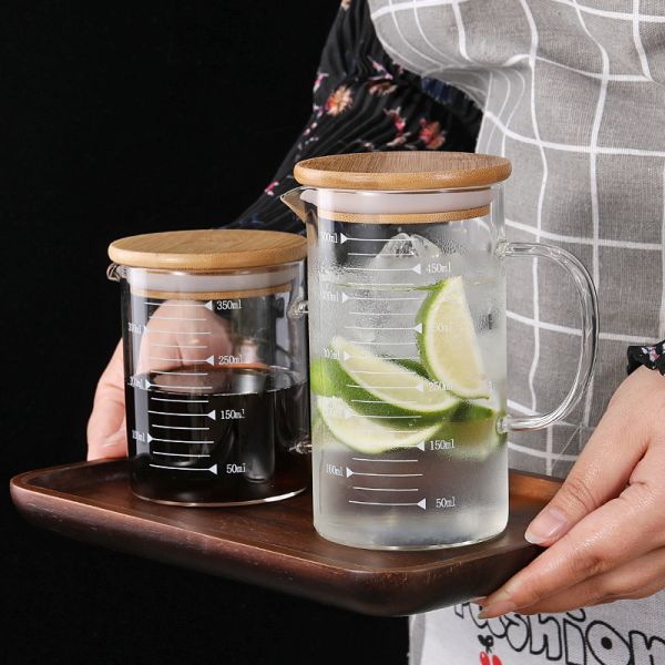 Multi Purpose Single Wall Glass Mug Heat Resistant High Borosilicate Measuring Cup