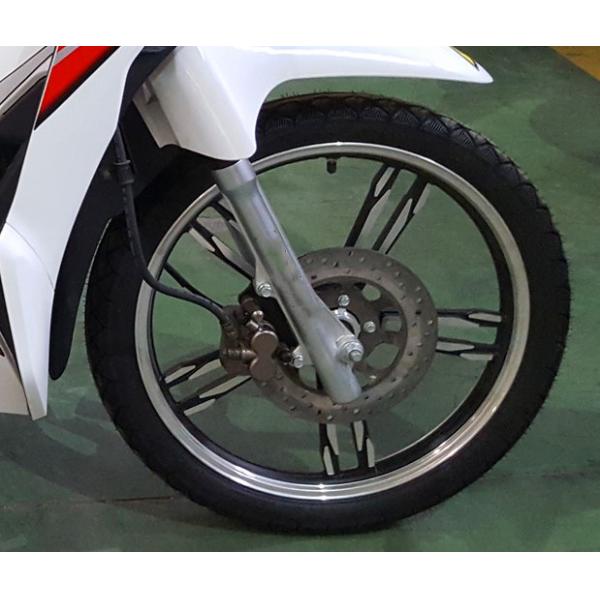 Off Road Motorcycle 110cc 85km/h Max Speed White Orange Color Big Fuel Tank