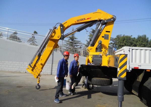 Durable XCMG Folding Boom Truck Mounted Crane 10T For City Construction
