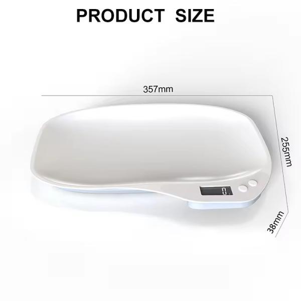 Escala de ganado electrónica portátil de precisión digital Escala de peso de mascotas para cachorros conejos gatitos Pérdida de peso 33lb / 15kg 1g