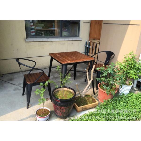 Простой современный твердый деревянный на открытом воздухе набор стула таблицы балкона мебели для Адвокатуры кафа отдыха