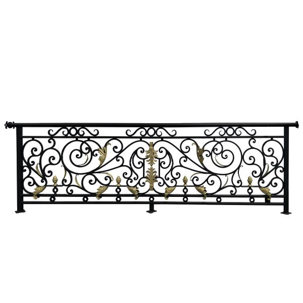 Deck/balcony/stair railing, wrought iron fence, cast iron railing,outdoor iron railing