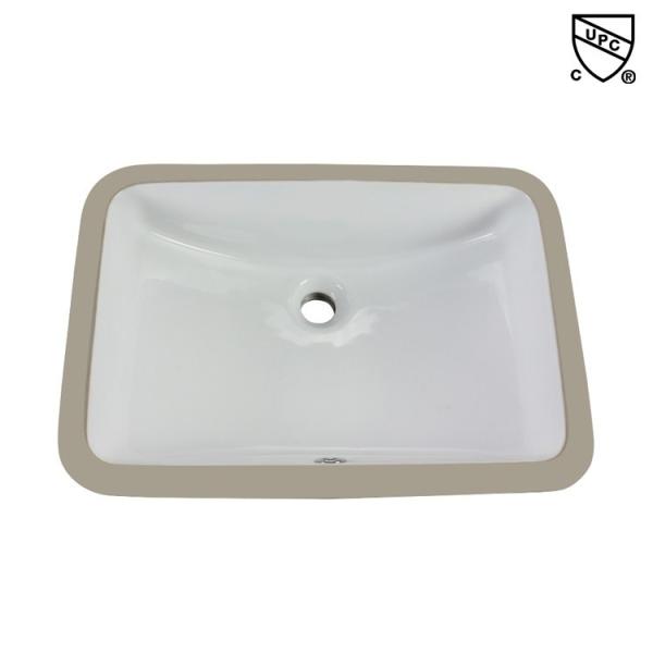 Rectangular Undermount Design Commercial Hand Wash Basin Scratch-Resistant