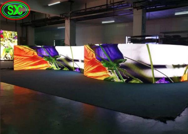 telas do diodo emissor de luz da fase do ângulo de visão 140º/140º, placa de exposição conduzida interna P3.91/P4.81