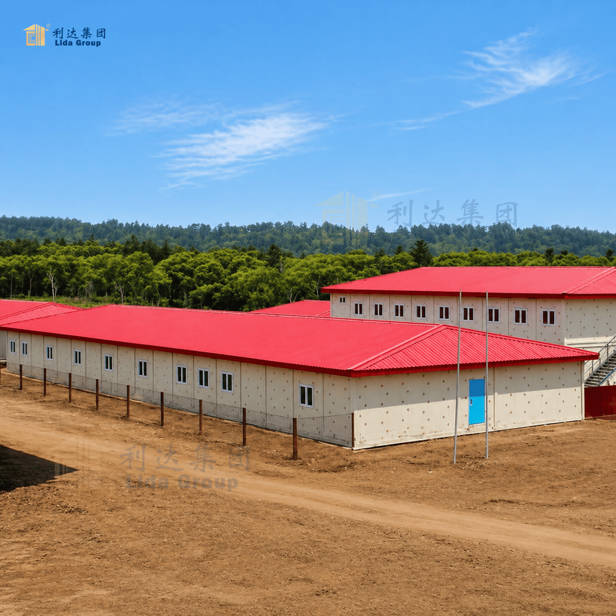 Earthquake Resistant Heat Insulated 5800mm Folding Container House for Mining and Housing Projects