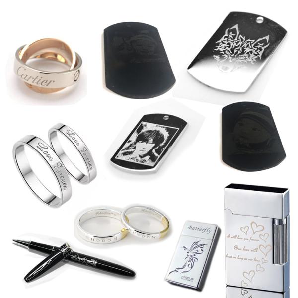 Engraver of jewelry products, medals, pendants, dog tags, baby bracelets, necklaces, name plates, key chains