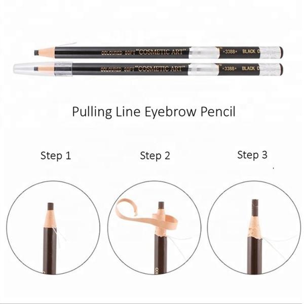 Карандаш брови Microblading ровного крена тяги разрыва бумажного водоустойчивый
