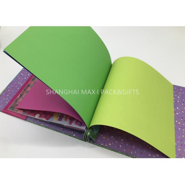 Personalised Travel Scrapbook Photo Album For Kids 8x8'' Holds Vinyl Pages DIY Decorated Simple