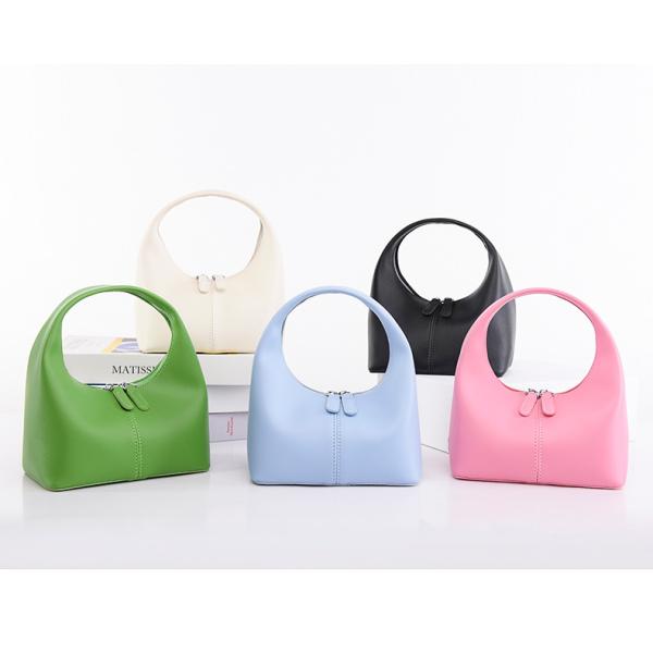 Horizontal Square Classic Candy Color PU Leather Hobo Bag for Women's Chic Style