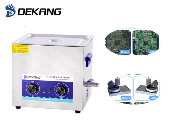 360W Ultrasonic Injector Cleaner For Engine Part , 15 L Table Top Cleaner Always On